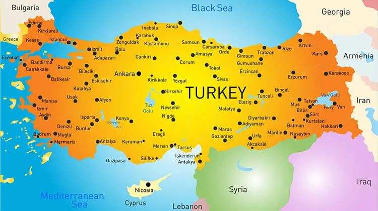 World Thinking Day: Turkey Map