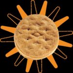 Sunburst around cookie