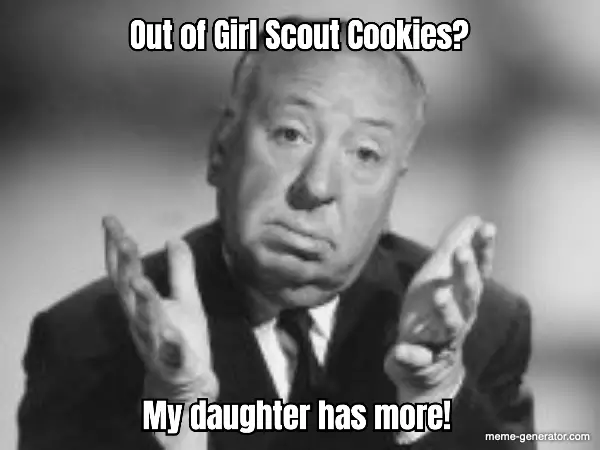 alfred hitchcock girl scout meme