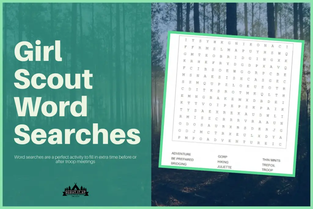 Girl Scout Printable Word Search Puzzles