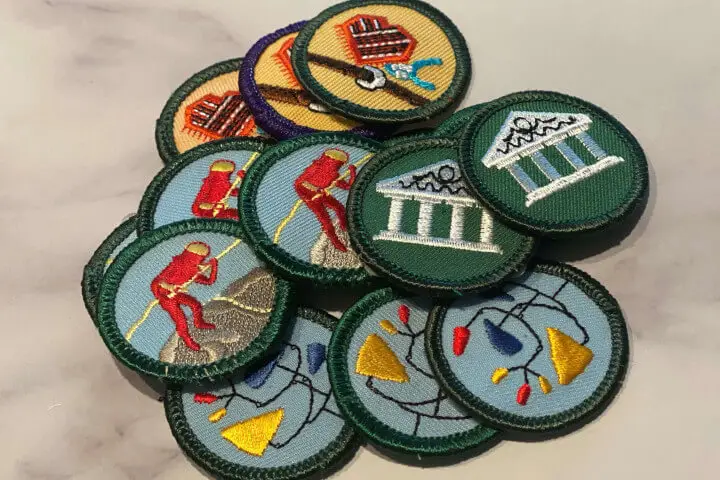 Stack of Retired Junior Badges